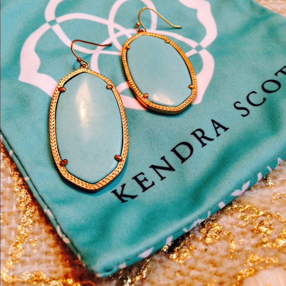 Kendra Scott Turquoise Danielle Earrings!